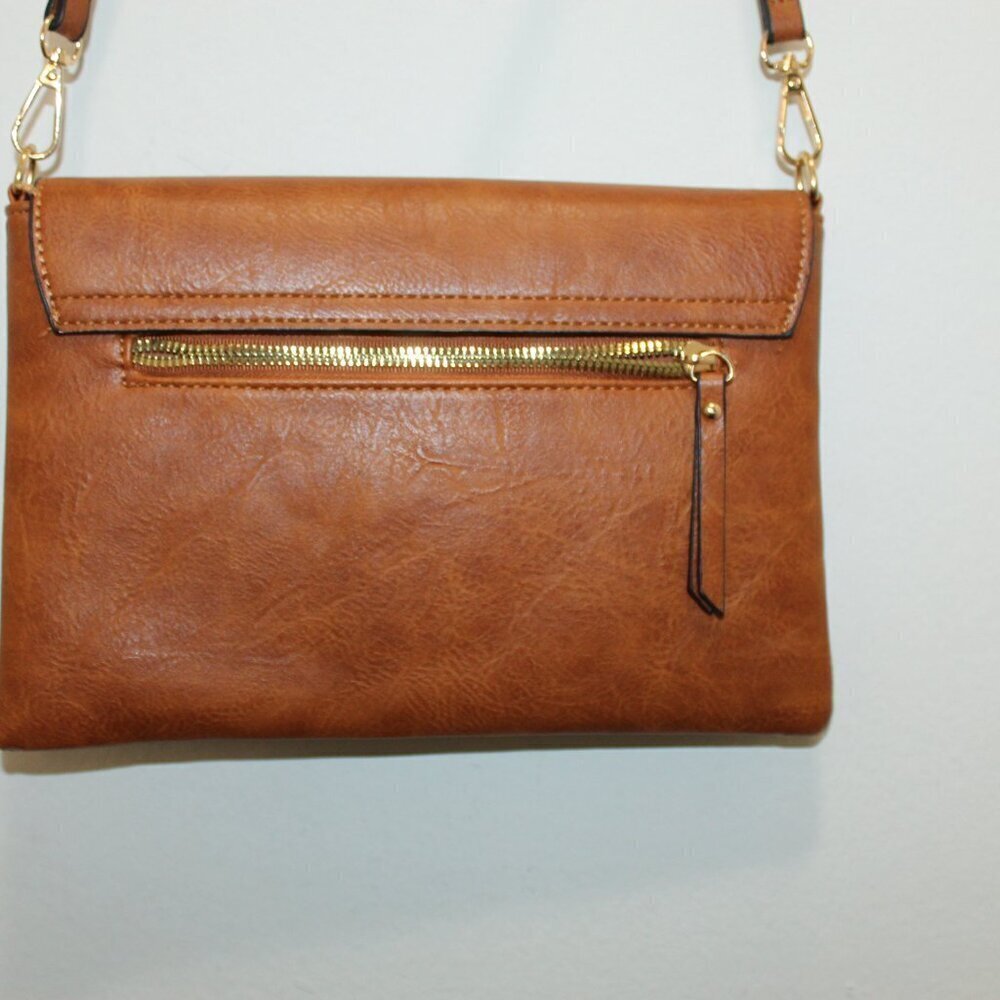 Knot Style Brown Closure Crossbody Bag - Picture 4 of 6